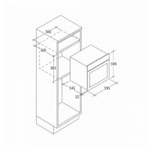 CANDY Four pyrolyse encastrable inox 65L multifonction chaleur